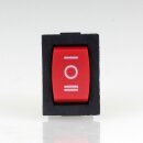 Einbau-Wippschalter 1-polig rot EIN-AUS-EIN 19x12mm 250V/6A passend für Artemide Tizio 35/50