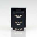 Einbau-Wippschalter 1-polig rot EIN-AUS-EIN 19x12mm 250V/6A passend für Artemide Tizio 35/50