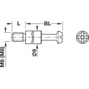 Häfele Verbindungsbolzen Maxifix S35 mit M8-Gewinde – Stahl verzinkt