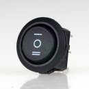 Einbau-Wippschalter rund 19 mm schwarz 1-polig...