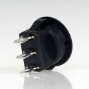 Einbau-Wippschalter rund 19 mm schwarz 1-polig...