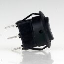 Einbau-Wippschalter rund 19 mm schwarz 1-polig EIN/AUS/EIN unbeleuchtet