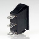 Einbau-Wippschalter schwarz 1-polig EIN/AUS/EIN 250V/15A...