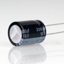 3300uF 16V Elko Elektrolytkondensator Radial 105° 16x22mm Rastermaß 7,5mm