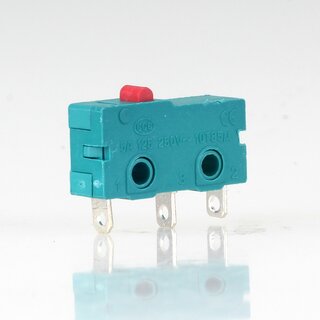 Mikroschalter 1-polig 5A/250V AC gr�n ohne Hebel