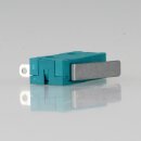 Mikroschalter 1-polig 5A/250V AC grün mit geradem Hebel 16 mm lang