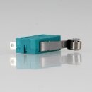 Mikroschalter 1-polig 5A/250V AC grün mit Rollenhebel 19 mm lang