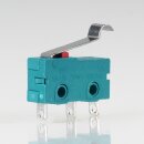 Mikroschalter 1-polig 5A/250V AC grün mit gebogenem...