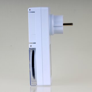 Elektromechanische Outdoor Steckdosen Zeitschaltuhr wei� mit 24 h-Tagesprogramm IP44