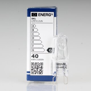 G9 Halogen Backofenlampe 40W 230V 300�C Lumen 560