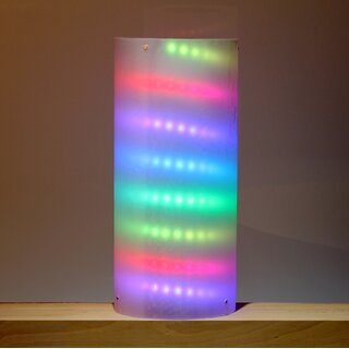 LED Tischleuchte Mandala Rund 40�20cm RGB-Licht f�r Ruhe & Atmosph�re