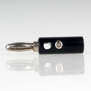 Bananenstecker B�schelstecker 4,5mm schwarz mit Schraubanschluss