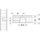 Häfele Verbindungsbolzen, Stablofix, Stahl, verzinkt, für Bohrloch-Ø 7,5 mm 262.88.954
