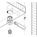 Häfele M8 Befestigungsschraube L8,5mm für Verbindergehäuse 262.88.994
