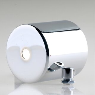 Lampen Deckenbaldachin 62x63mm Zylinderform Metall verchromt mit Zugentlastung Metall