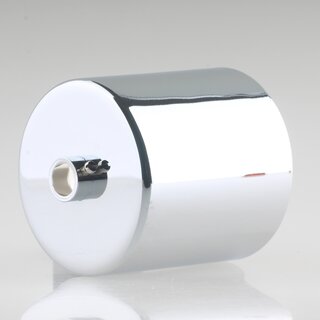 Lampen Deckenbaldachin 62x63mm Zylinderform Metall verchromt mit Stellring f�r 10 mm Pendelrohr