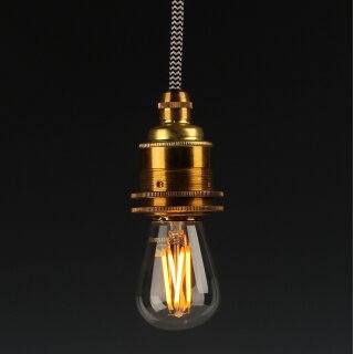 Danlamp E14 LED Mini Edison Gold Vintage Lampe 1,5W 2000K 45mm dimmbar