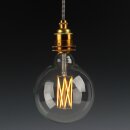 Danlamp E27 LED Mega Edison Gold Globe Vintage Lampe 2,5W...