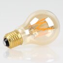 Danlamp E27 LED Standard de Luxe Gold Vintage Lampe 2W 2000K 60mm dimmbar