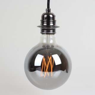 Danlamp E27 LED Mega Edison Globe Smoke II Vintage Lampe 4W 125mm dimmbar