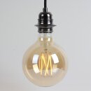 Danlamp E27 LED Mega Edison Gold Globe Vintage Lampe 4W...