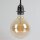 Danlamp E27 LED Mega Edison Gold Globe Vintage Lampe 4W 2000K 125mm dimmbar