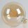 Danlamp E27 LED Mega Edison Gold Globe Vintage Lampe 4W 2000K 125mm dimmbar