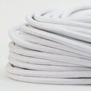 Textilkabel Stoffkabel wei 3-adrig 3x0,75...