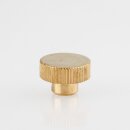 Lampen Rändelknopf M4 Innengewinde 15x10 mm Messing roh