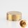 Lampen Abschlussknopf Deckelknopf M10x1 Innengewinde 25x10 mm Messing roh