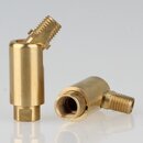Lampen Dreh-Kippgelenk 13x41 mm, Messing roh, M8x1 Innen-...