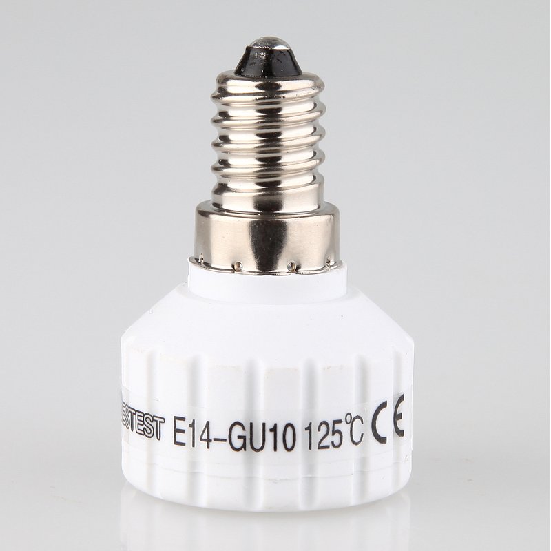 Keramik Adapter Fassung E14 auf GU10 Lampenfassung Konverter von ISOLATECH