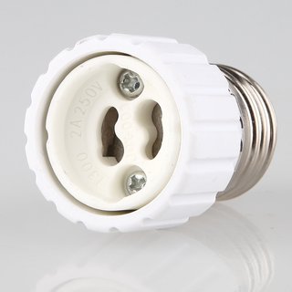 E27 auf GU10 Lampen-Fassung Adapter Keramik 4A/230V/125C°