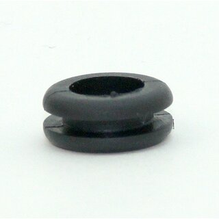 Kabeldurchfhrungstlle  11 mm | Weich-PVC schwarz | Fr Lochbohrung 8 mm