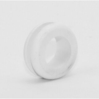 Kabeldurchführungstülle Ø 11 mm | Weich-PVC weiß | Für Lochbohrung 8 mm