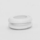 Kabeldurchführungstülle Ø 11 mm | Weich-PVC weiß | Für Lochbohrung 8 mm