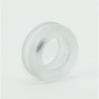 Kabeldurchführungstülle Ø 14 mm | Weich-PVC transparent | Für Lochbohrung 10 mm