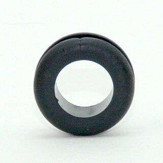 Kabeldurchfhrungstlle  17 mm | Weich-PVC schwarz | Fr Lochbohrung 12 mm