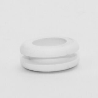 Kabeldurchfhrungstlle  17 mm | Weich-PVC wei | Fr Lochbohrung 12 mm