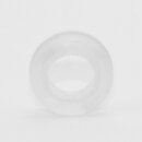 Kabeldurchführungstülle Ø 17 mm | Weich-PVC transparent | Für Lochbohrung 12 mm