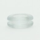 Kabeldurchführungstülle Ø 17 mm | Weich-PVC transparent | Für Lochbohrung 12 mm