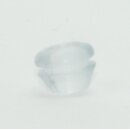 Kabeldurchführungstülle konisch Ø 11 mm | Weich-PVC transparent | Für Lochbohrung 8 mm