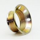 E27 Schraubring Unterring Metall vermessingt 60x25 mm für Lampenfassung mit Außengewinde