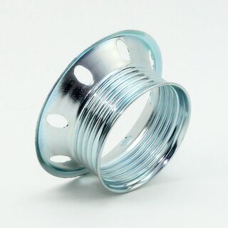 E27 Schraubring Unterring Metall verchromt 60x25 mm fr Lampenfassungen mit Auengewinde