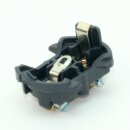 E27 Bakelit-Lampenfassung gold lackiert mit Außengewinde, Unterring & Zugentlaster