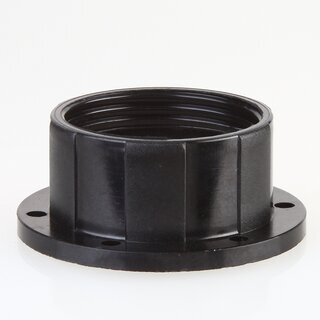 E27 Bakelit Schraubring Unterring schwarz fr Lampenfassungen mit Auengewinde 58x24 mm
