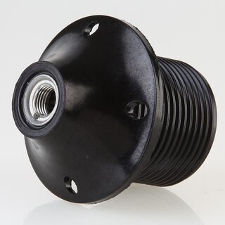 E27 Bakelit Dachfassung schwarz mit Auengewinde M10x1 IG 250V/4A