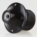 E27 Bakelit Dachfassung schwarz mit Außengewinde M10x1 IG 250V/4A