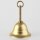 Lampen Baldachin – Metall Messing roh, Tulpenform Ø 90 mm × H 61 mm, mit Leuchtenaufhängung für 10er Pendelrohr