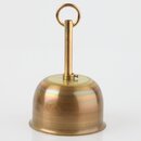Lampen Baldachin &ndash; Metall Messing roh,  90 mm  H...